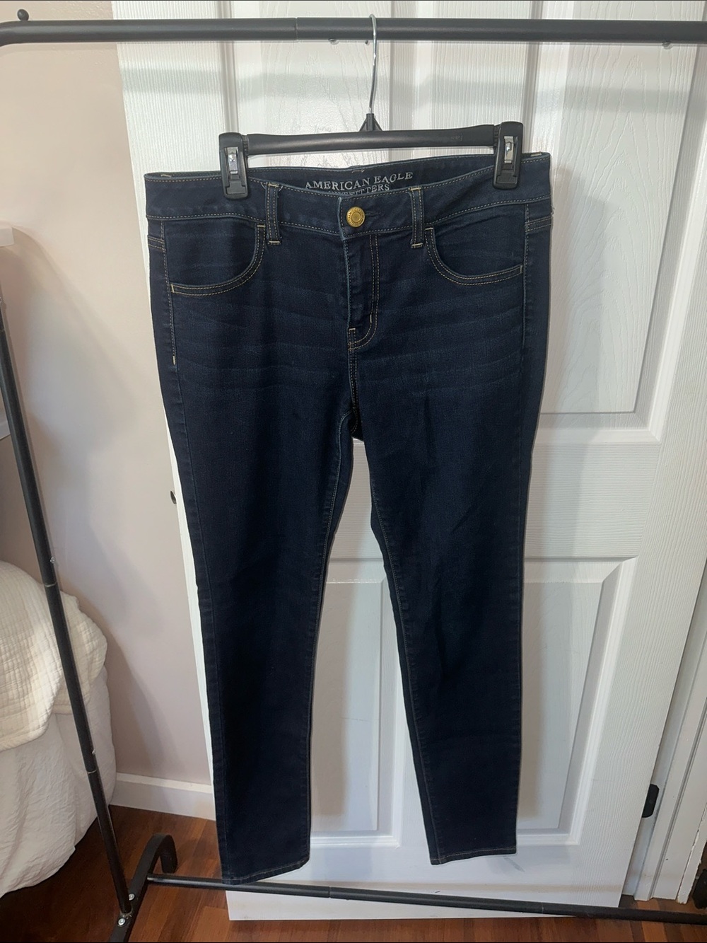 American Eagle Outfitters Women's Dark Blue Skinny Jeans Jeggings